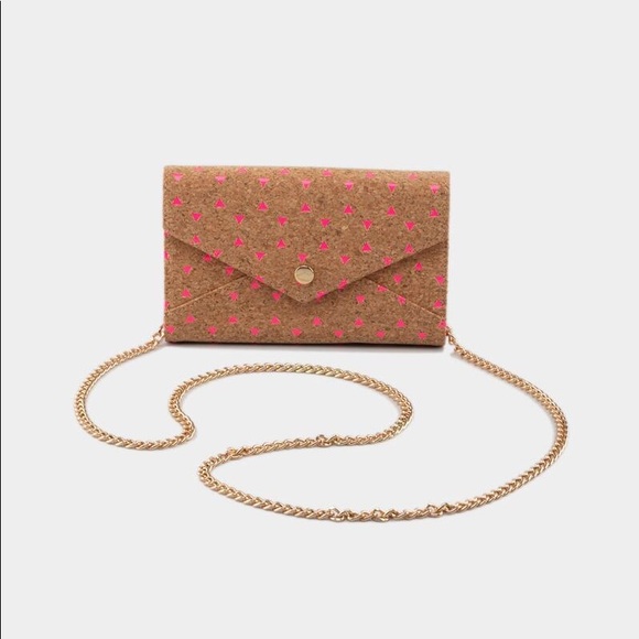 Francesca’s Trixi Cork Pink Envelope Wallet - Picture 2 of 16